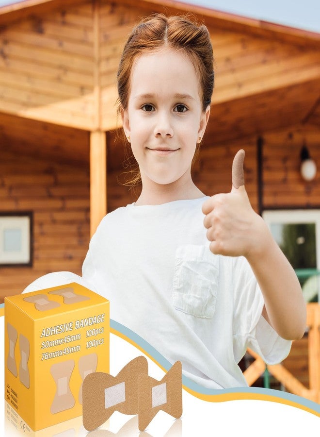 Funtery 200 Pcs Large Bandages Bulk Latex Free Fingertip Bandage Adhesive Wound Care Fabric Bandages for Care and Protect Wounds, 2 x 1.8 Inch, 3 x 1.8 Inch - Image 5